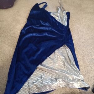 CBR Royal Blue and Silver Dress